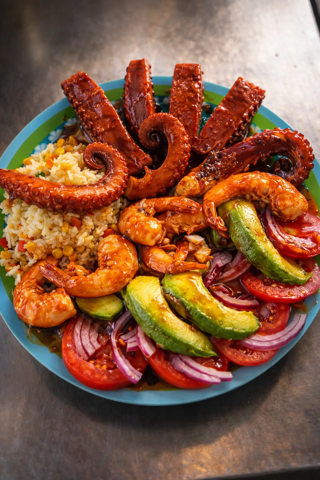 Ensalada de Pulpo y Camarón